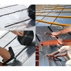 Fixador Para Manta Térmica 20m + Fita De Emenda Aluminizada + Estilete