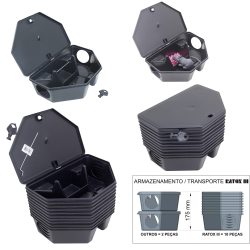 Porta Isca Para Ratos - Ratox 3