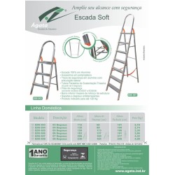 Escada De Alumínio Doméstica Dobrável - 5 Degraus