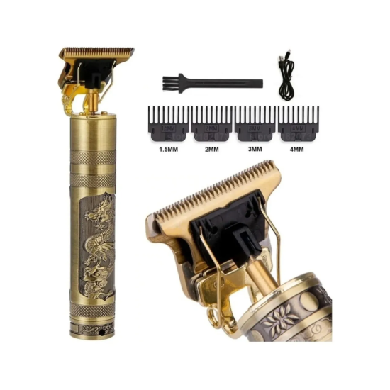 Máquina Profissional Para Acabamento De Barba E Cabelo Sem Fio