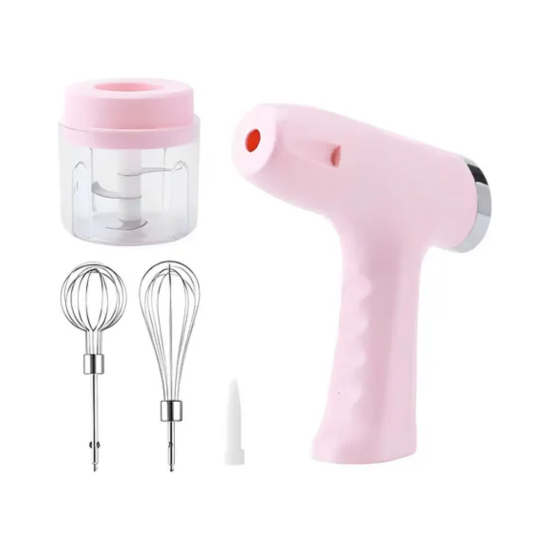 Mini Batedeira e Processador De Alimentos Portátil Sem Fio - Rosa