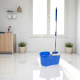 Mop Esfregão Giratório De Limpeza Com Centrífuga Em Inox - Azul