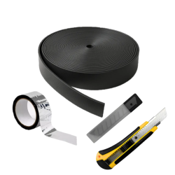 Fixador Para Manta Térmica 20m + Fita De Emenda Aluminizada + Estilete