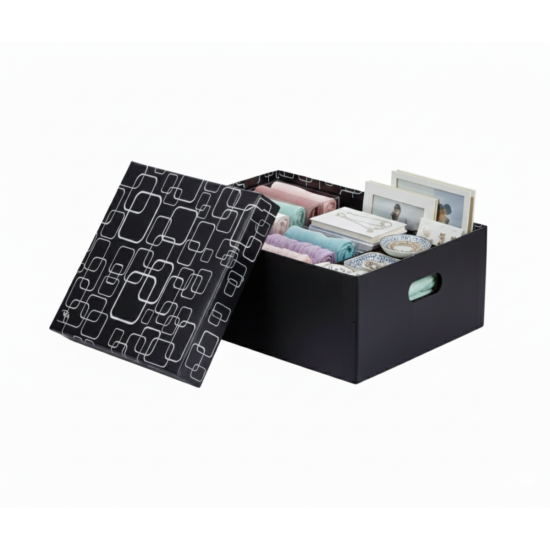 Caixa Box Desmontável Organizadora M - Preta