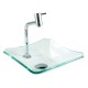Cuba De Vidro Quadrada Chanfrada Incolor 34cm