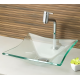 Cuba De Vidro Retangular 34cm Texturizada – Cor Incolor