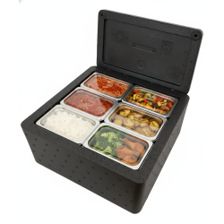 Caixa Multiuso Térmica de Alto Desempenho e Resistência 42,7L - Caixa EPP - J03 Preta