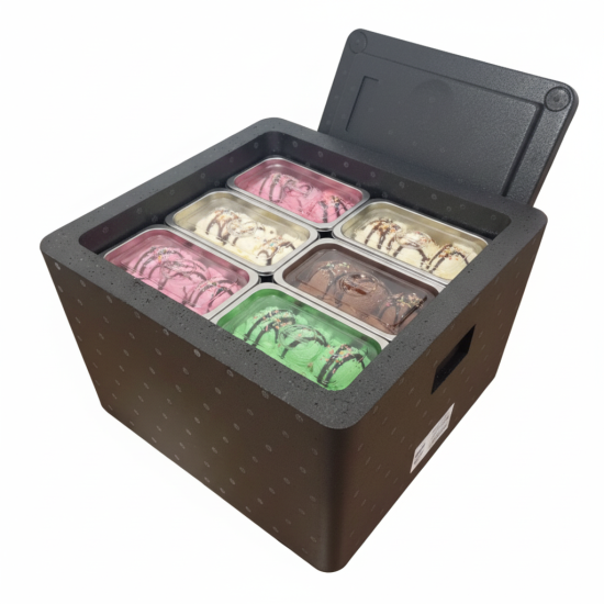 Caixa Multiuso Térmica de Alto Desempenho e Resistência 66,3L - Caixa EPP - J04 Preta