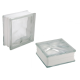 Bloco de Vidro Transparente - Modelo Wave - 06 unidades 