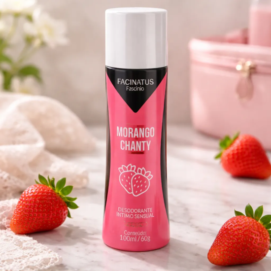 Desodorante Sensual Íntimo Fascínio Morango com Chantilly - Facinatus
