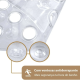 Tapete Antiderrapante Para Box Com Ventosa 39cm x 60cm - Transparente