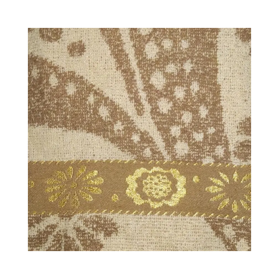 Toalha De Banho Jacquard Istambul Estampada Bordada Felpuda Macia - Amarelo