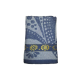 Toalha De Banho Jacquard Istambul Estampada Bordada Felpuda Macia - Azul Escuro