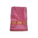 Toalha De Banho Jacquard Istambul Estampada Bordada Felpuda Macia - Rosa