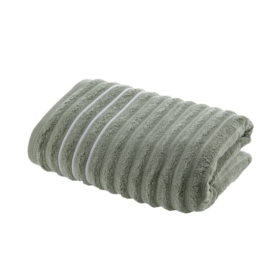 Toalha De Banho Wave Em Jacquard 100% Algodão Com Toque Ultra Macio - Verde Oliva