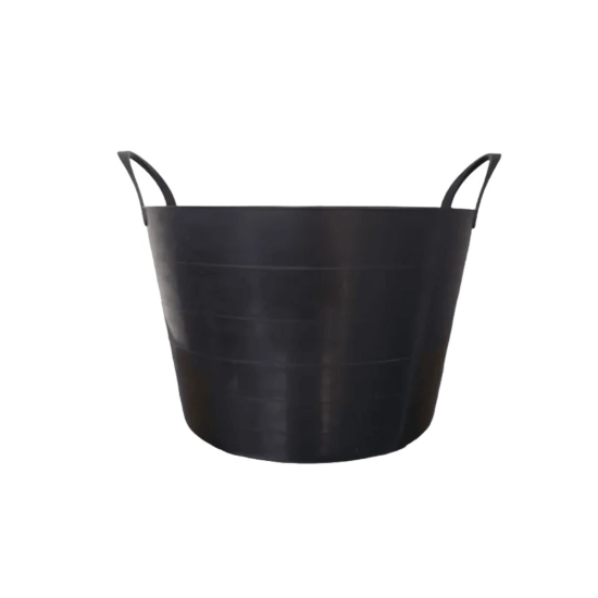 Cesto Balde Multiuso Flexível Com Alça 15l Empilhável - Preto Cesto Balde Multiuso Flexível Com Alça 15l Empilhável - Preto