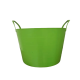 Cesto Balde Multiuso Flexível Com Alça 15l Empilhável - Verde Claro Cesto Balde Multiuso Flexível Com Alça 15l Empilhável - Verde Claro