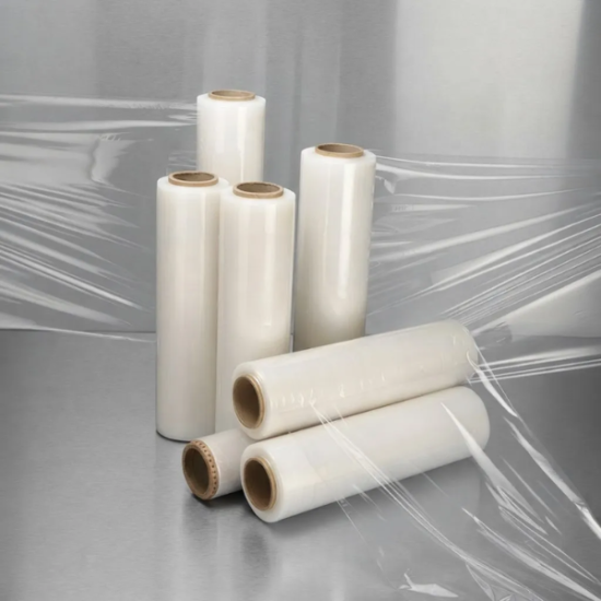 Bobina Filme Stretch Manual 50cm X 230m Embalagem Proteção - Transparente