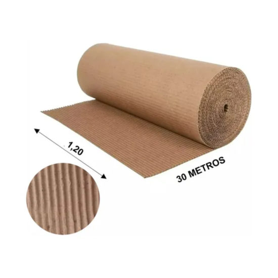 Bobina De Papelão Ondulado 1,20 X 30m - Proteção / Embalagem