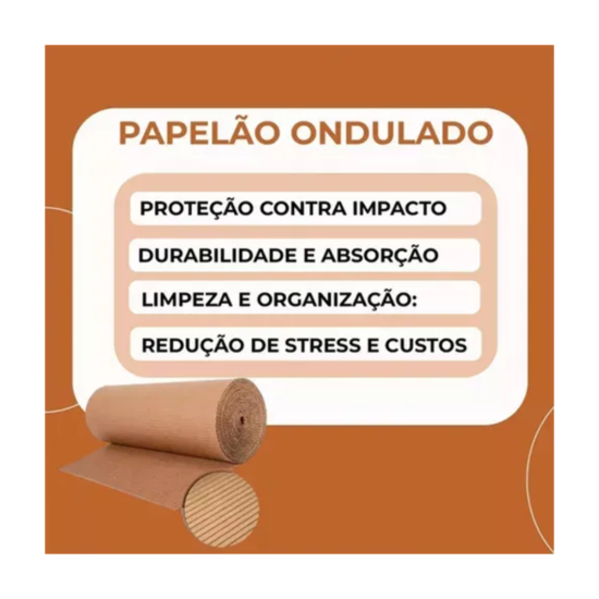 Bobina De Papelão Ondulado 1,20 X 30m - Proteção / Embalagem