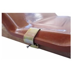 Grampo Fixador de Telhas GRES e Americana CRP01 - 50 Peças