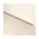 Ralo Linear Seca Piso Com Grelha Em Aço Inox 5 X 100cm