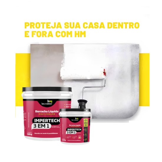 Tinta Impermeabilizante 3 Em 1 Borracha Líquida – 14kg