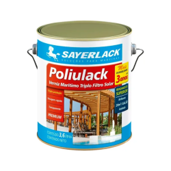 Verniz Marítimo Premium Poliulack Transparente - 3,6 Litros