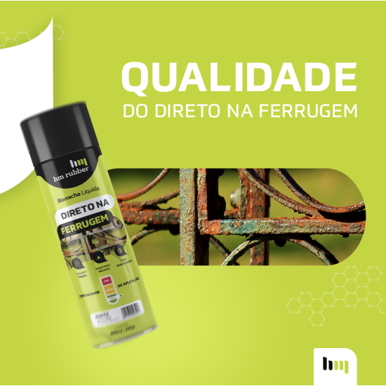 Borracha Líquida Spray Branco Direto na Ferrugem - kit Com 6 Unidades