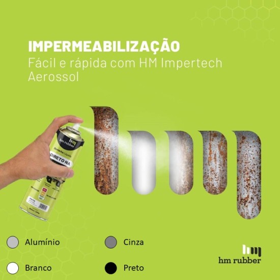 Borracha Líquida Spray Branco Direto na Ferrugem - kit Com 6 Unidades