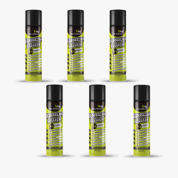 Borracha Líquida Spray Preto Direto na Ferrugem - kit Com 6 Unidades