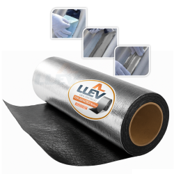 Fita Asfáltica Aluminizada Auto Adesiva - 10 cm x 10 m