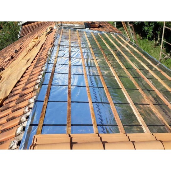 Manta Térmica Foil Subcobertura Dupla Face TNT 50 m² + 1 Fita 