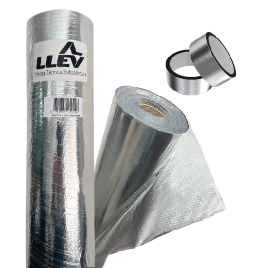 Manta Térmica Foil Subcobertura Dupla Face TNT 75 m² + 2 Fitas