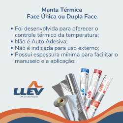 Manta Térmica Face Única Premium Bopp 50 m² + 1 Fita 