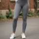 Calça Legging Feminina Para Academia Leg Cintura Alta Tam. M - Cinza