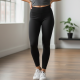 Calça Legging Feminina Para Academia Leg Cintura Alta Tam. M - Preta