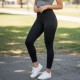 Calça Legging Feminina Para Academia Leg Cintura Alta Tam. G - Preta