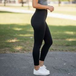 Calça Legging Feminina Para Academia Leg Cintura Alta Tam. G - Preta