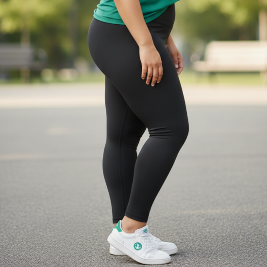 Calça Legging Feminina Para Academia Leg Cintura Alta Tam. GG - Preta