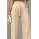 Calça Feminina Pantalona Duna Wide Leg - Bege - Tam. G