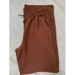 Calça Feminina Pantalona Duna Wide Leg - Canela - Tam. M