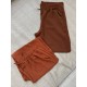 Calça Feminina Pantalona Duna Wide Leg - Caramelo - Tam. M