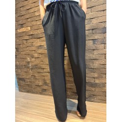 Calça Feminina Pantalona Duna Wide Leg - Preto - Tam. G