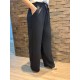 Calça Feminina Pantalona Duna Wide Leg - Preto - Tam. G