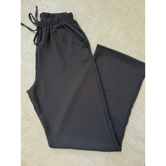 Calça Feminina Pantalona Duna Wide Leg - Preto - Tam. G
