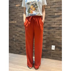 Calça Feminina Pantalona Duna Wide Leg - Terracota - Tam. M