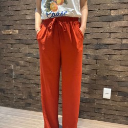 Calça Feminina Pantalona Duna Wide Leg - Terracota - Tam. M