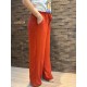 Calça Feminina Pantalona Duna Wide Leg - Terracota - Tam. M