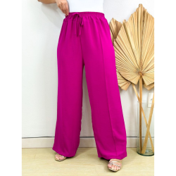 Calça Feminina Pantalona Duna Wide Leg - Fuscia - Tam. G